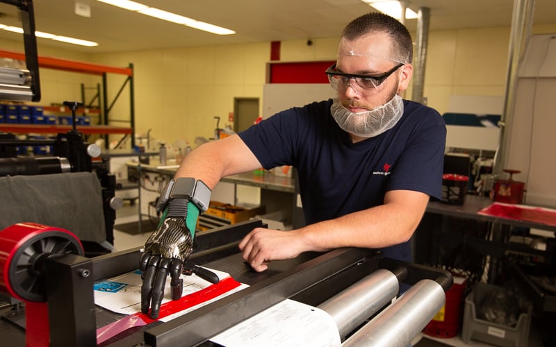 Alex Krueger at work in Wisconsin