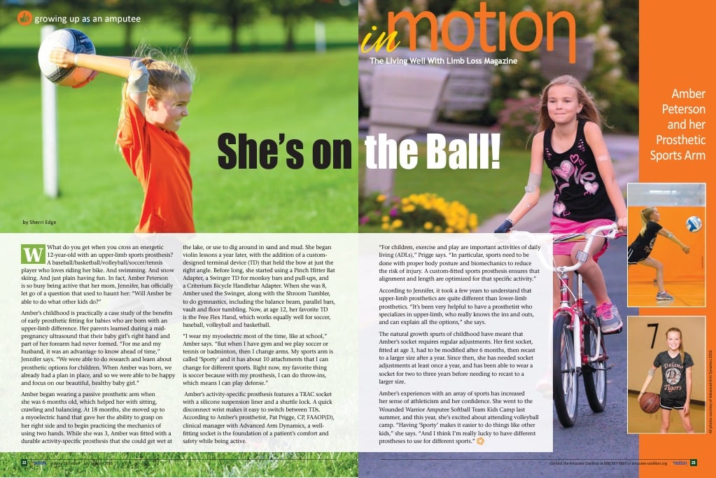 Amber Peterson in inMotion Magazine