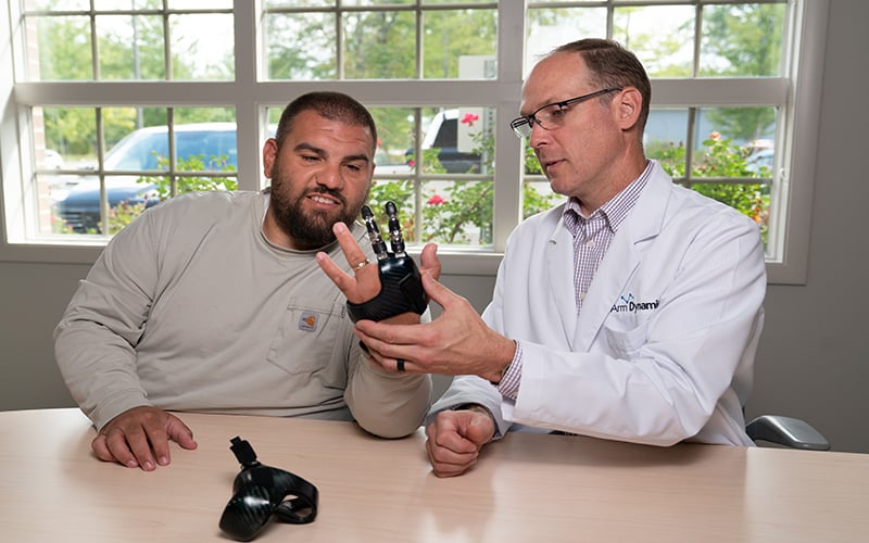 Brian Waryck CP with Partial Hand Patient