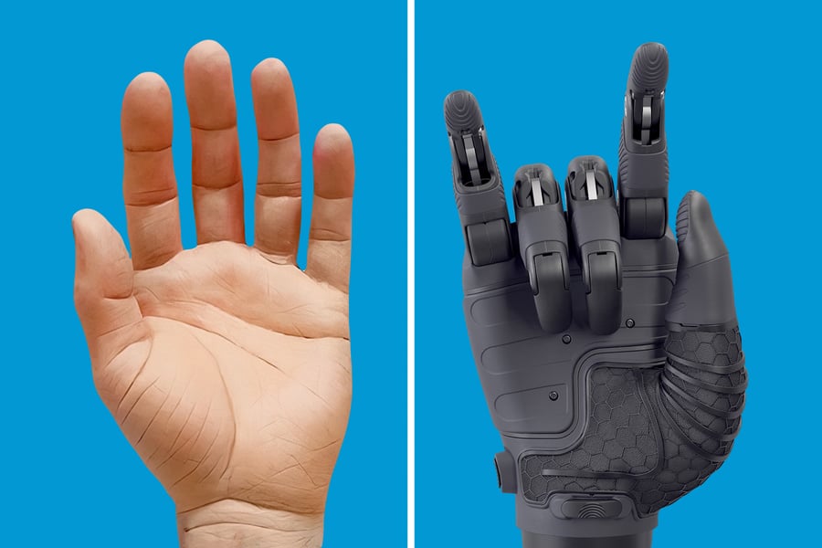 Cosmetic vs. Multiarticulating Hand v4