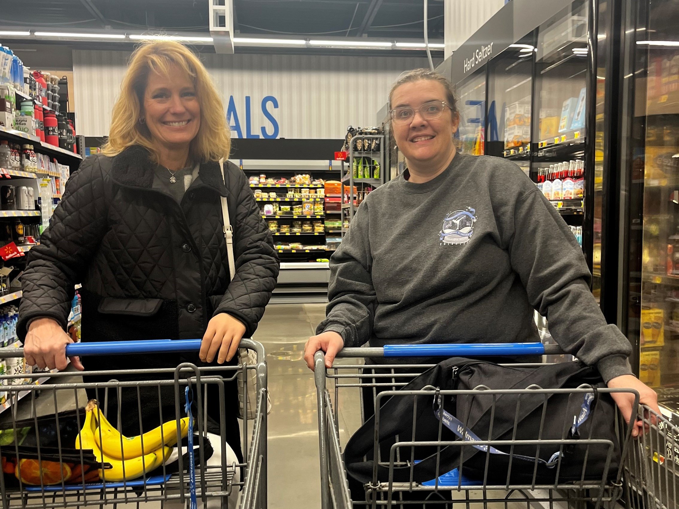 Grocery Shopping-bumped into friend horizontal