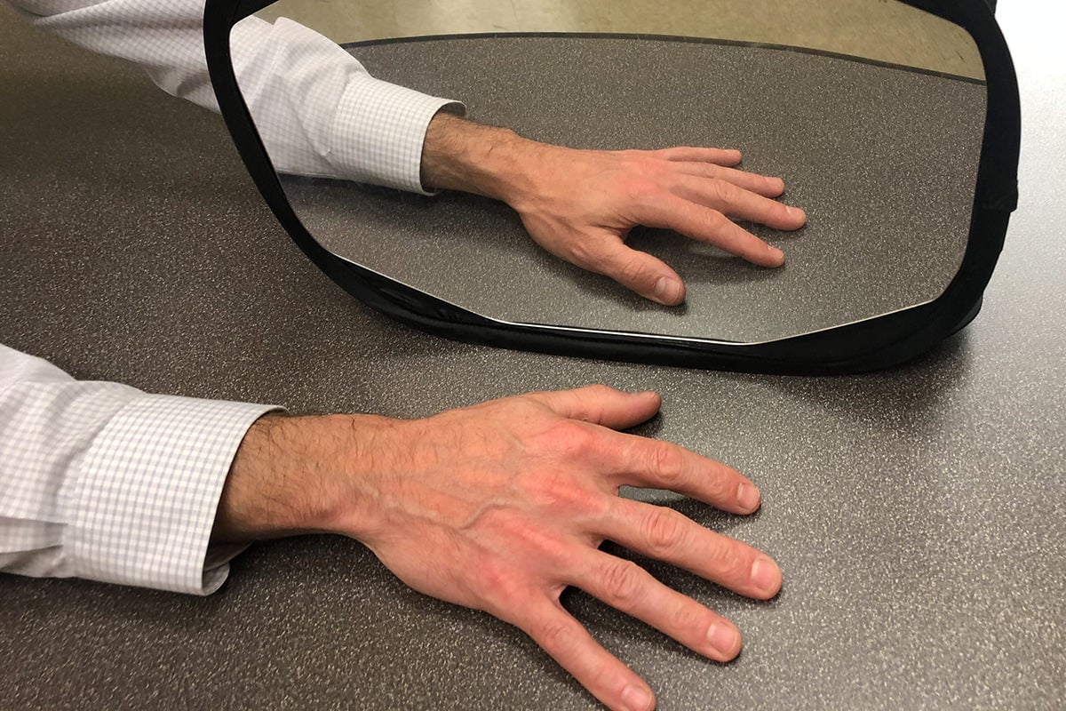 Graded Motor Imagery Mirror Therapy Explanation and Steps