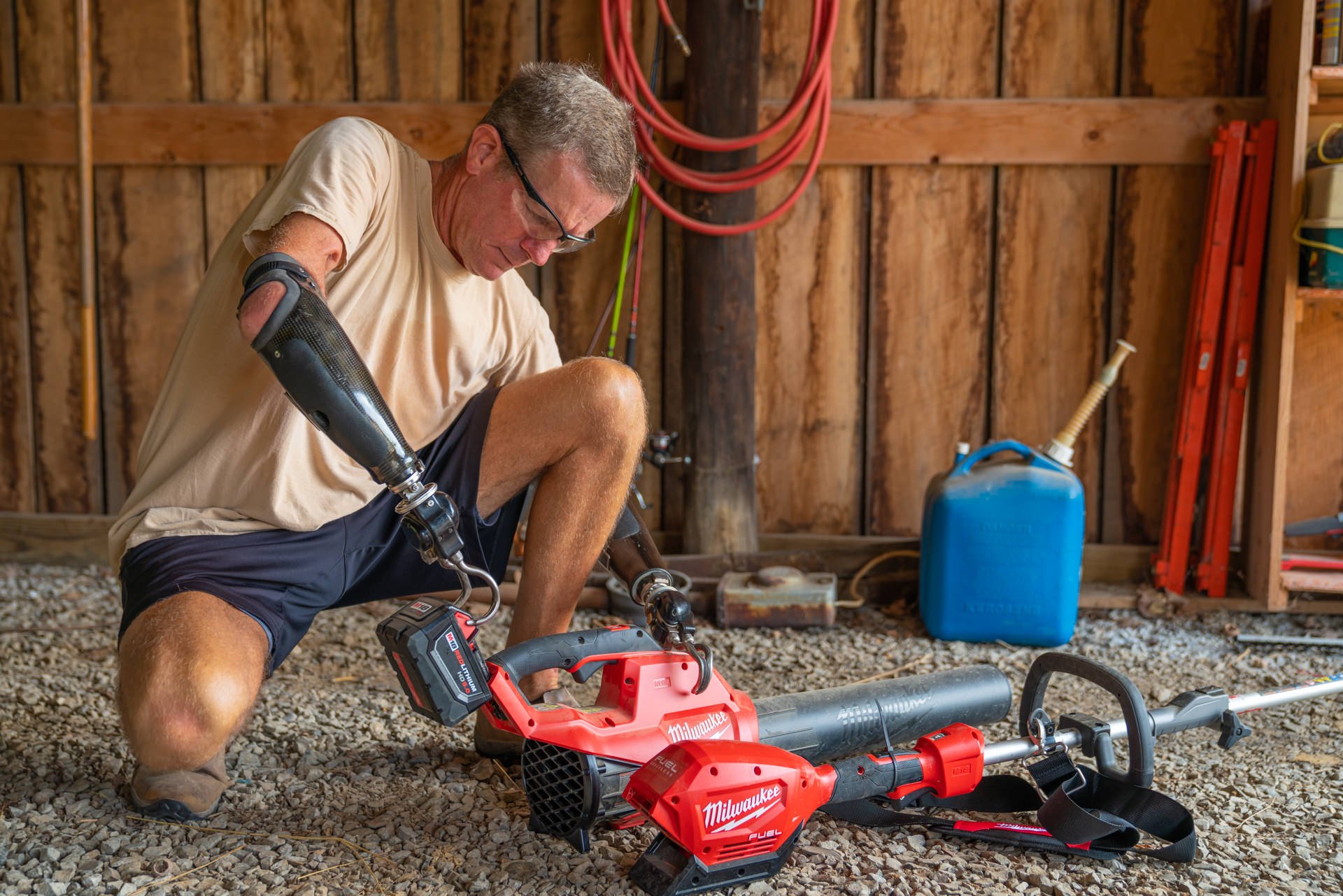 Kansas City Patient Gerry Kinney doesnt let anything stop him from accomplishing his goals as a bilateral transradial amputee