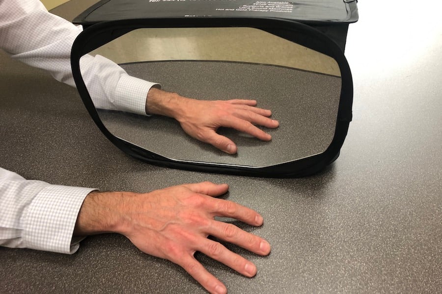 Graded Motor Imagery Mirror Therapy Explanation And Steps Graded Motor Imagery Mirror Therapy, Does Mirror Box Therapy Work