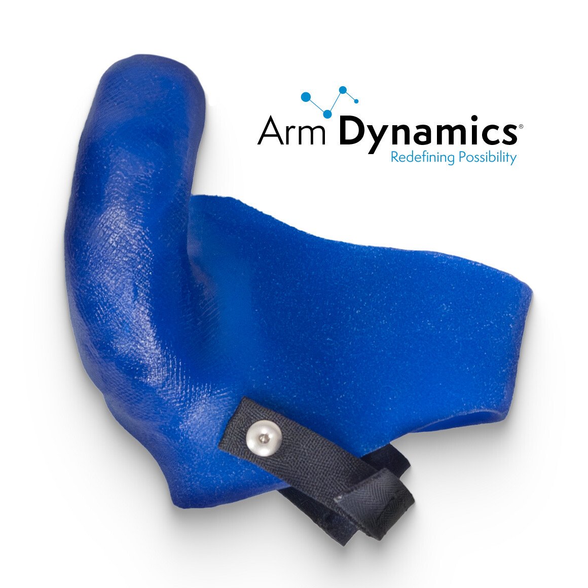 Silicone thumb socket in blue