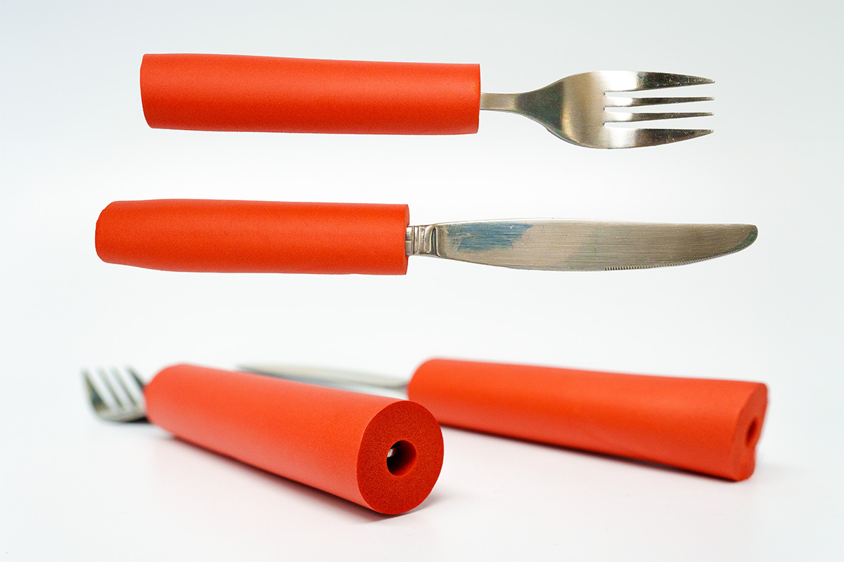 Tubing on Fork and Spoon