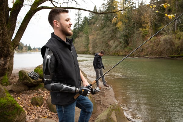 Sam fishing