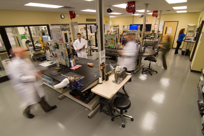 Busy fabrication lab in Dallas